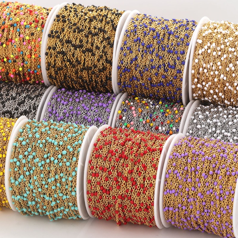 Cute Multicolored Gold Color S - огляд і ціна Pearl Trim Chain