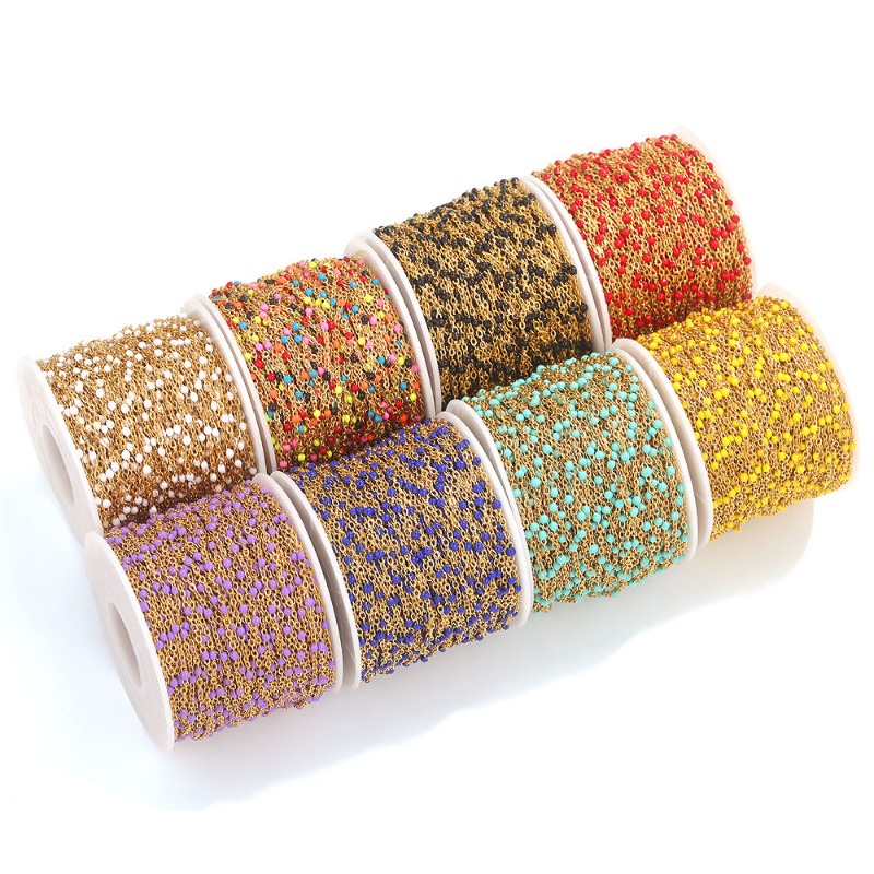 Cute Multicolored Gold Color S - огляд і ціна Pearl Trim Chain