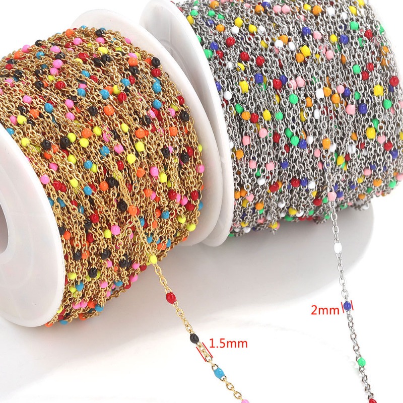 Cute Multicolored Gold Color S - огляд і ціна Pearl Trim Chain