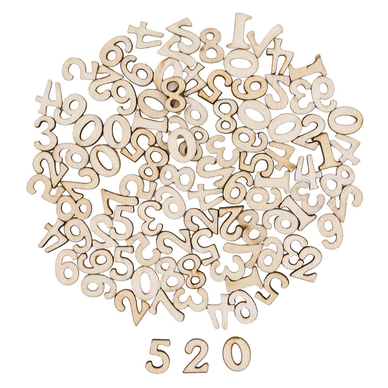 100pcs Letters Wooden Alphabet - огляд і ціна Embellishments For Scrapbooking