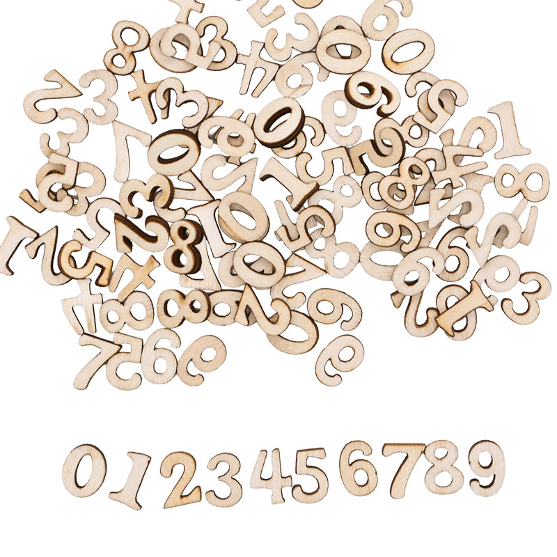 100pcs Letters Wooden Alphabet - огляд і ціна Embellishments For Scrapbooking