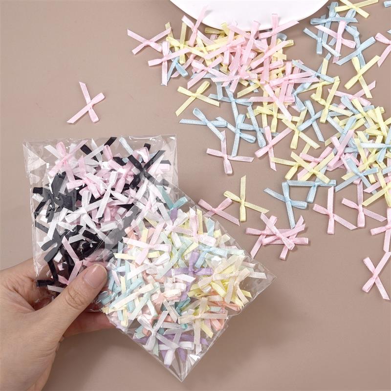 100Pcs 3mm Ribbons Mini Satin  - огляд і ціна Christmas Craft Embellishment