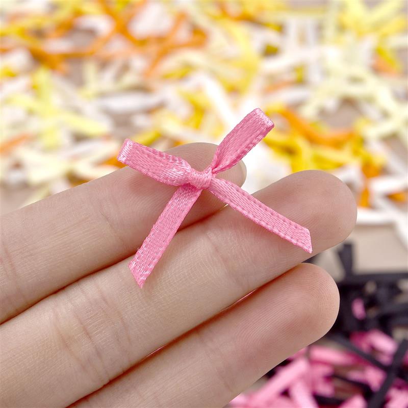 100Pcs 3mm Ribbons Mini Satin  - огляд і ціна Christmas Craft Embellishment