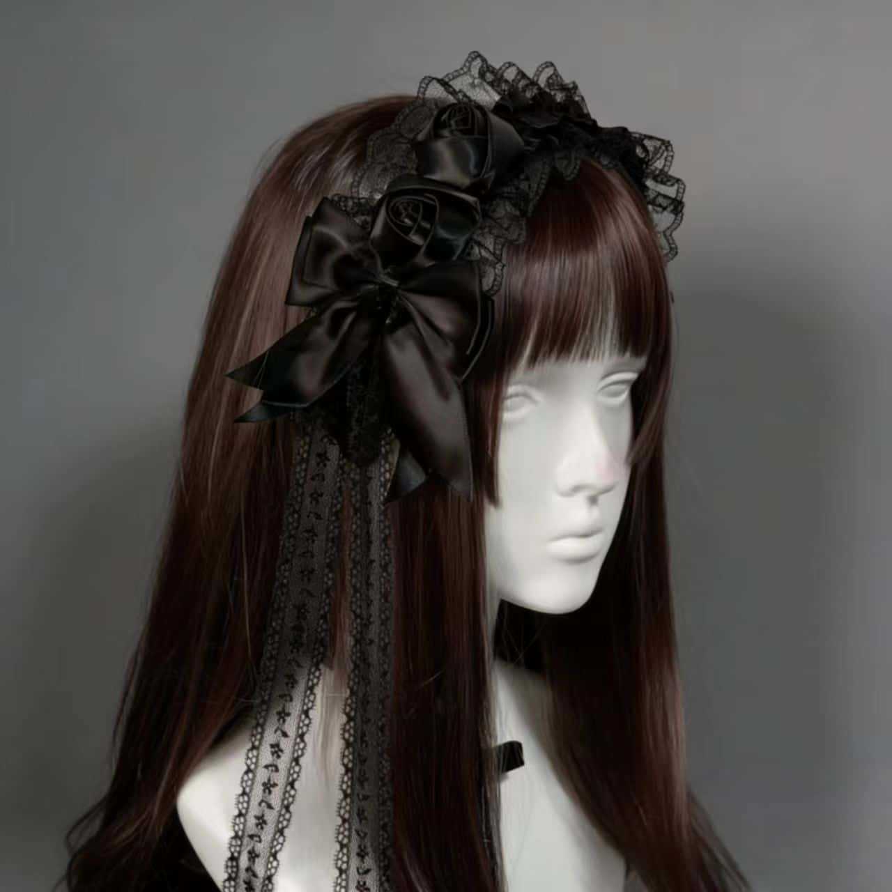 Gothic Lolita Lace Headbands f - огляд і ціна Tassel Fringe Trim
