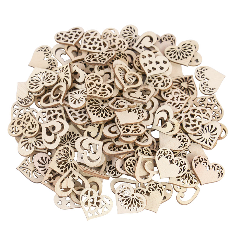 50/100pcs Hollowed Heart Patte - огляд і ціна Embellishments For Scrapbooking