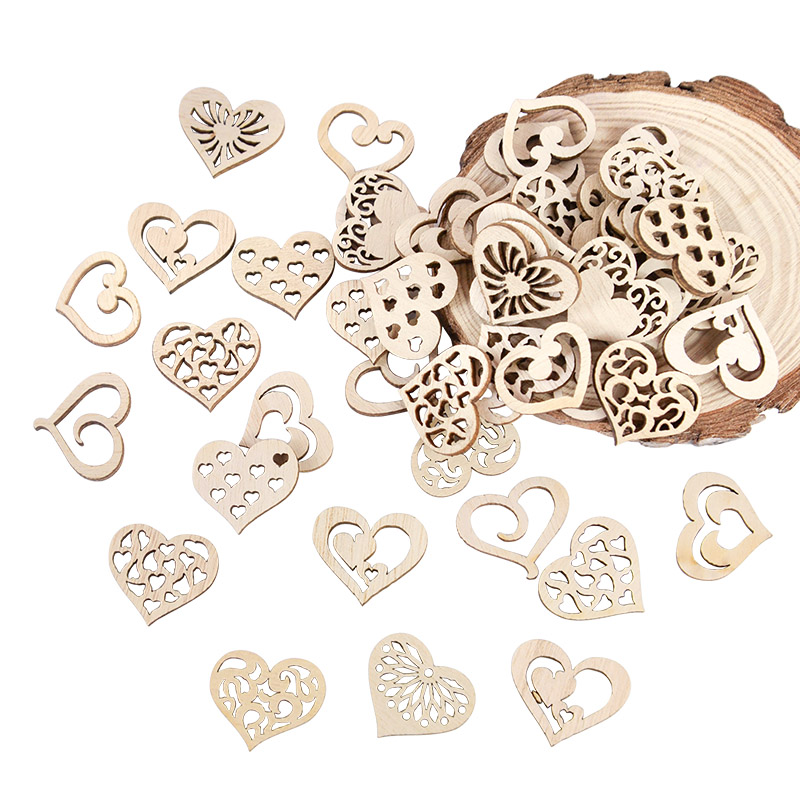 50/100pcs Hollowed Heart Patte - огляд і ціна Embellishments For Scrapbooking