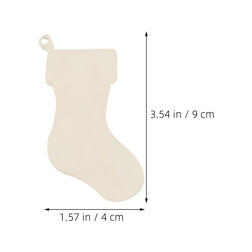 10pcs Christmas Stocking Woode - огляд і ціна Christmas Craft Embellishment