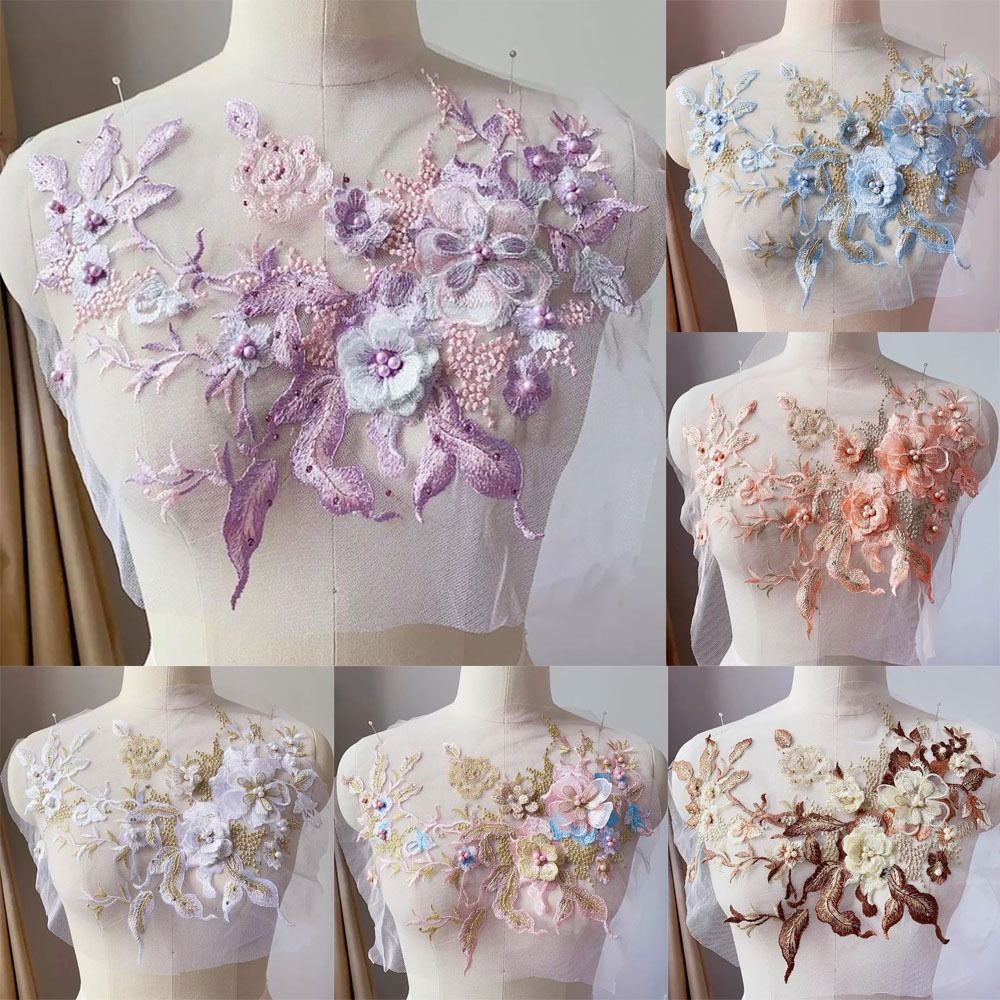 Fashion Elegant Colorful Sequi - огляд і ціна Applique Patch Flower