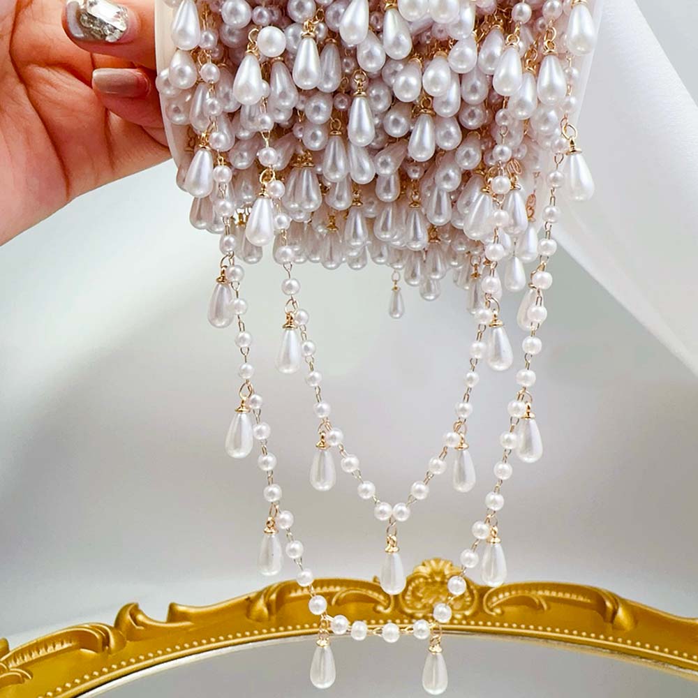 0.5M 1M Imitation Pearl Waterd - огляд і ціна Pearl Trim Chain