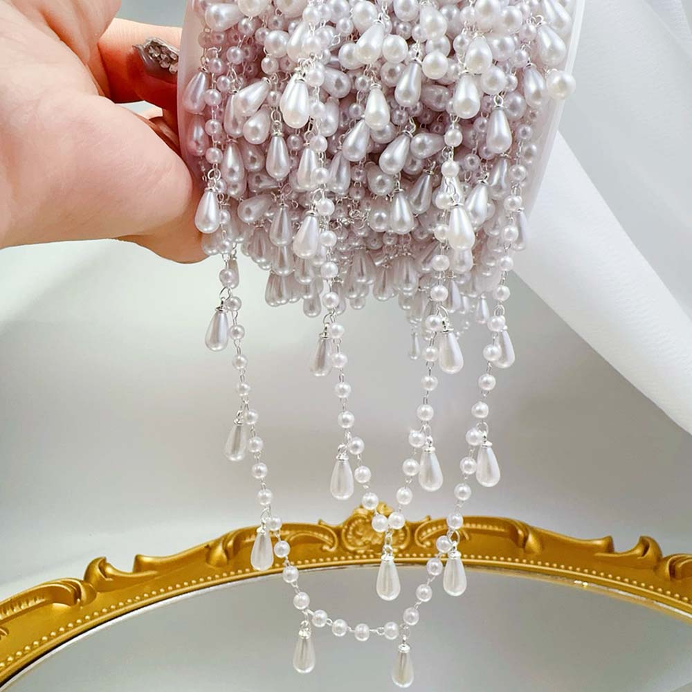0.5M 1M Imitation Pearl Waterd - огляд і ціна Pearl Trim Chain