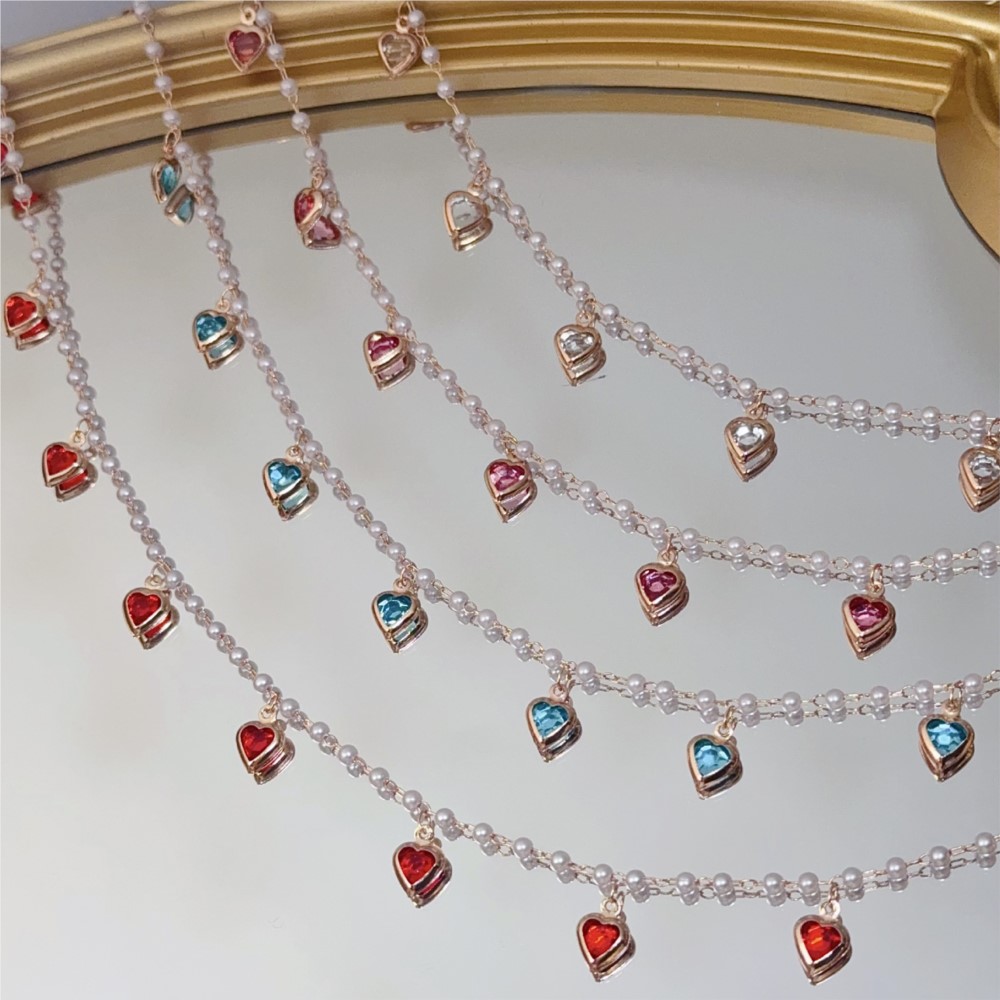 0.5Meter/1Meter Pink Crystal H - огляд і ціна Pearl Trim Chain