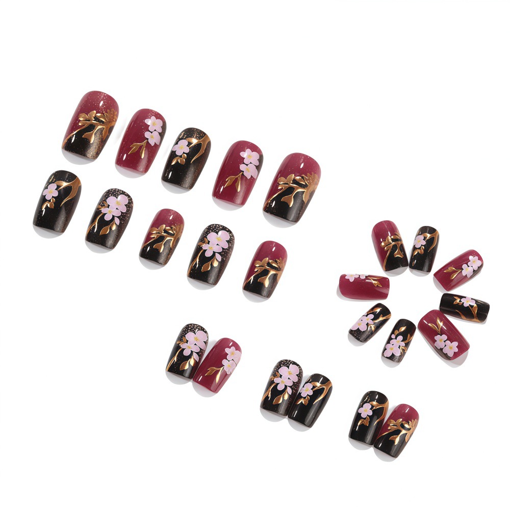 3D golden plated fake nails Me - огляд і ціна Embroidery Embellishments