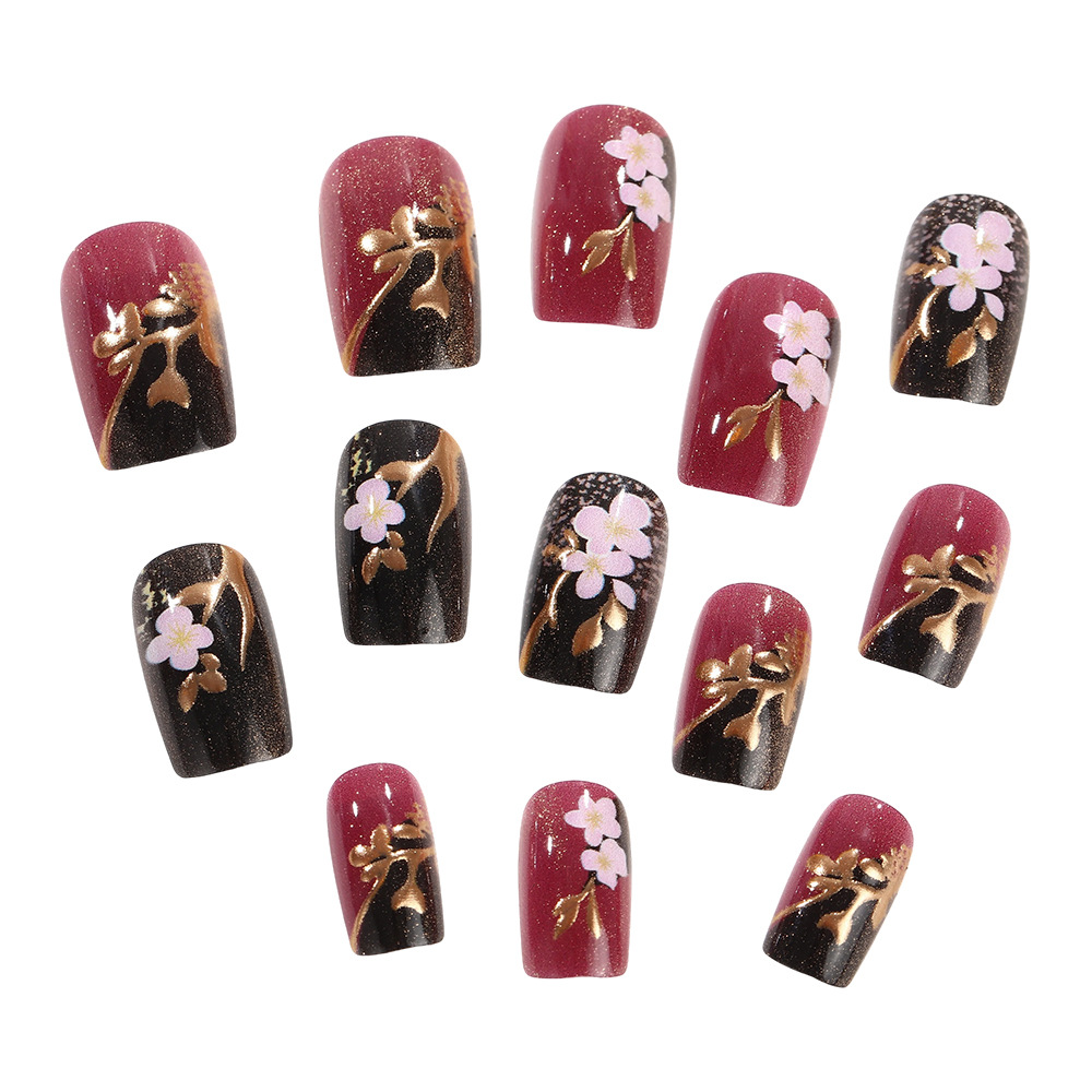 3D golden plated fake nails Me - огляд і ціна Embroidery Embellishments