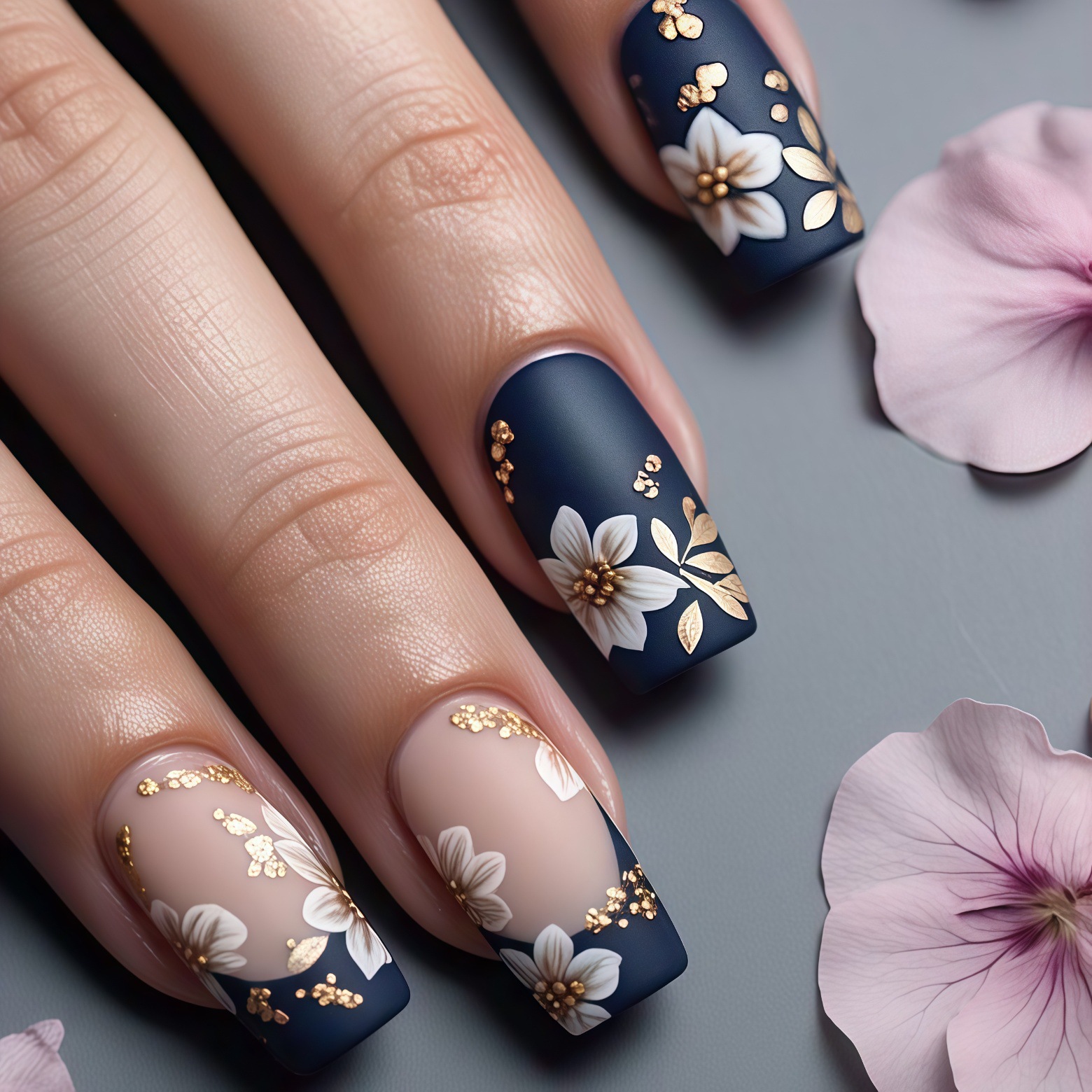 3D golden plated fake nails Me - огляд і ціна Embroidery Embellishments