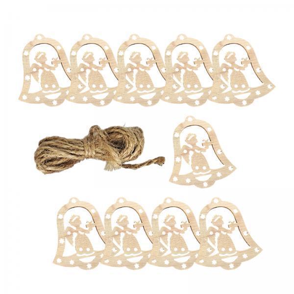 Unfinished Wooden Cutouts Xmas - огляд і ціна Christmas Craft Embellishment