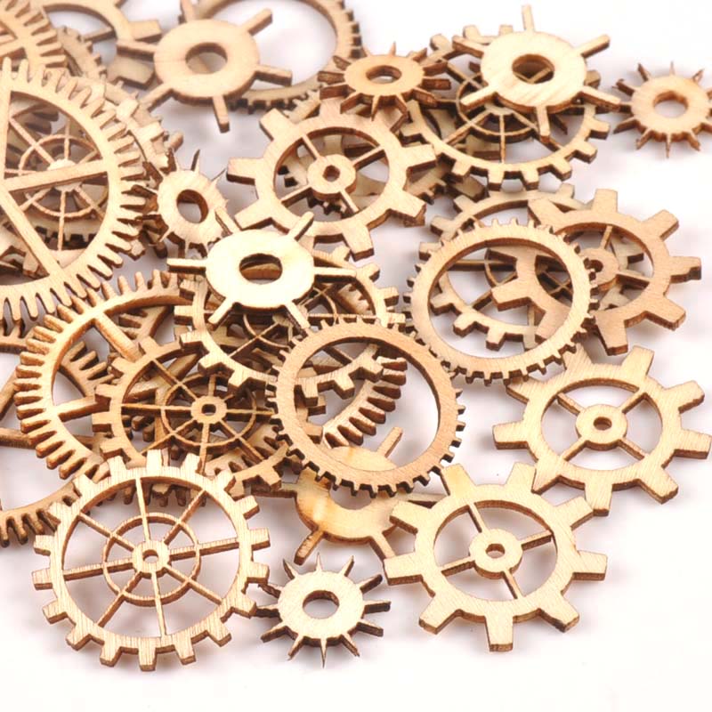 20-40mm 36pcs Unfinished Wood  - огляд і ціна Embellishments For Scrapbooking
