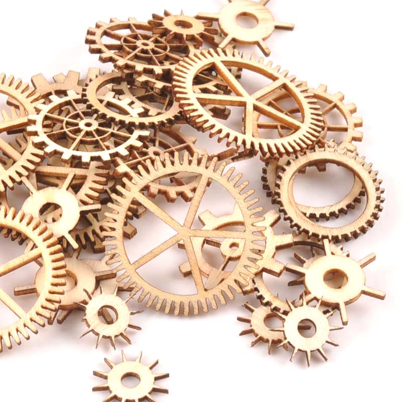 20-40mm 36pcs Unfinished Wood  - огляд і ціна Embellishments For Scrapbooking
