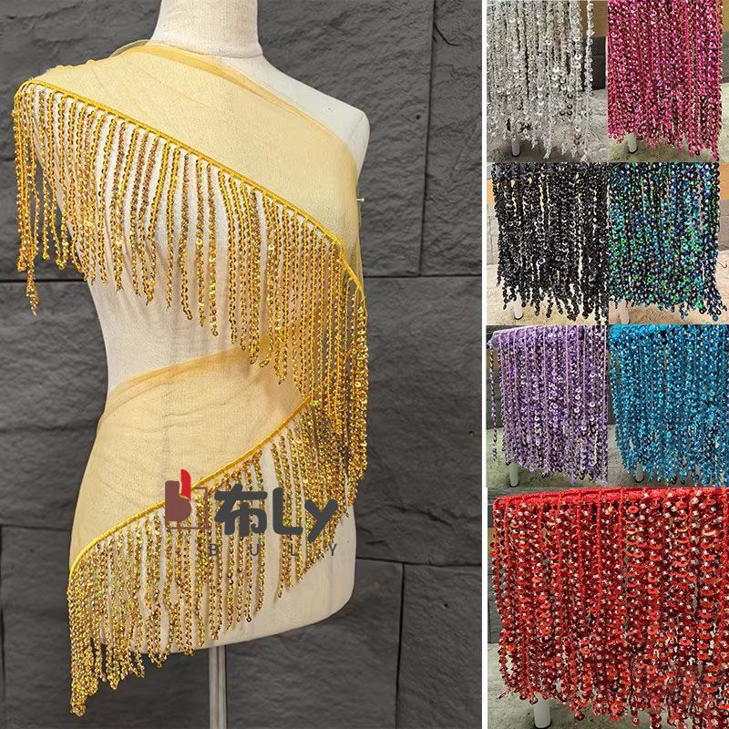 15cm Beaded Sequin Tassel Frin - огляд і ціна Tassel Fringe Trim