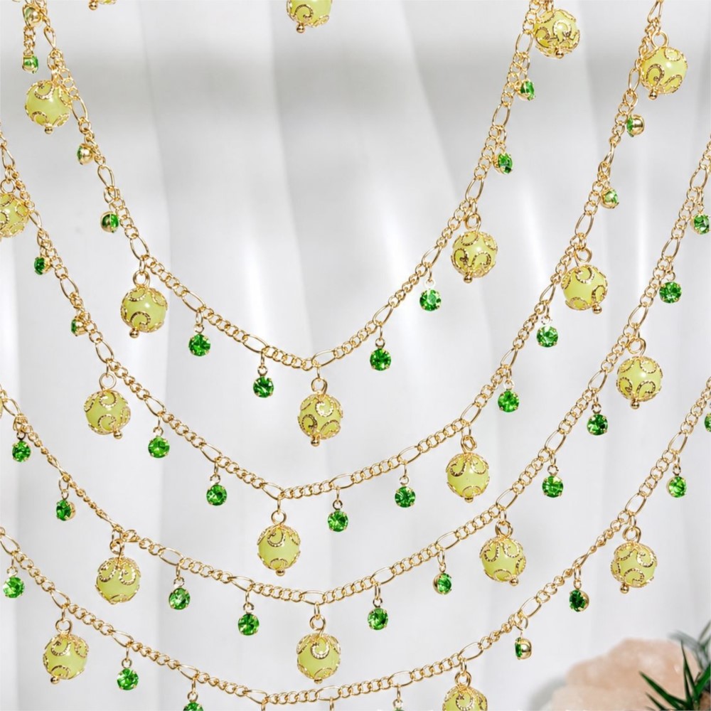 0.5Meter/1Meter Glass Bead Rhi - огляд і ціна Pearl Trim Chain