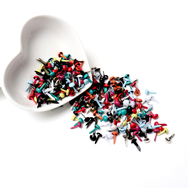 100pcs Mixed Multicolor Round  - огляд і ціна Embellishments For Scrapbooking