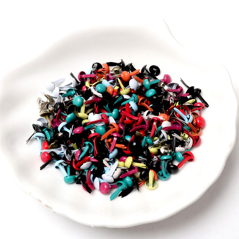 100pcs Mixed Multicolor Round  - огляд і ціна Embellishments For Scrapbooking