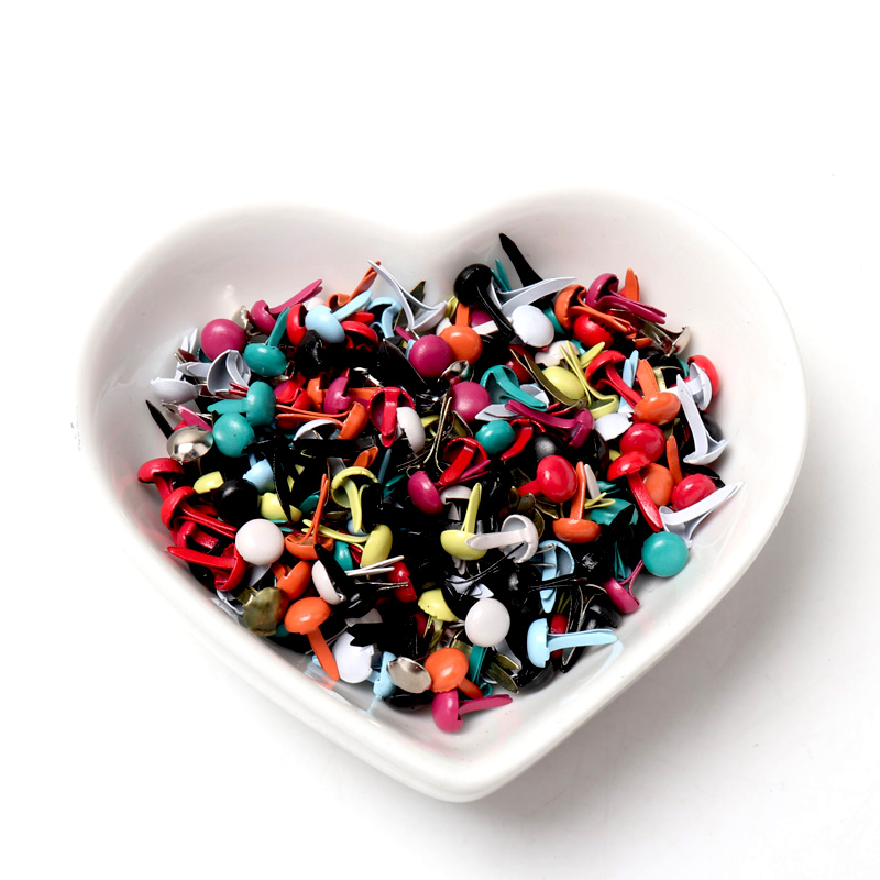 100pcs Mixed Multicolor Round  - огляд і ціна Embellishments For Scrapbooking