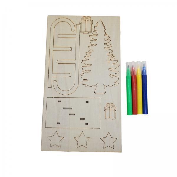 3x DIY Wooden Crafts Christmas - огляд і ціна Christmas Craft Embellishment